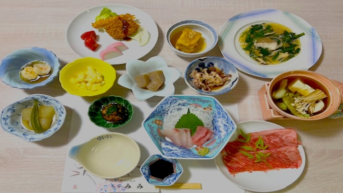 【2食付】熊の川温泉のいで湯で疲れを癒して…夕食は佐賀の食材をたっぷり使った女将の手作りコース♪